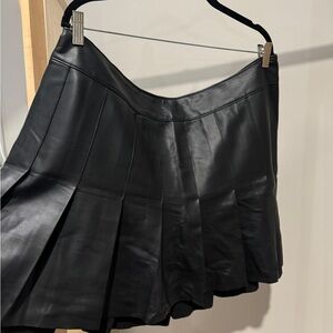 Abercrombie & Fitch Black Leather Skirt
